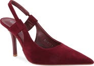 BERNESS Faux Suede Slingback Stiletto Pump