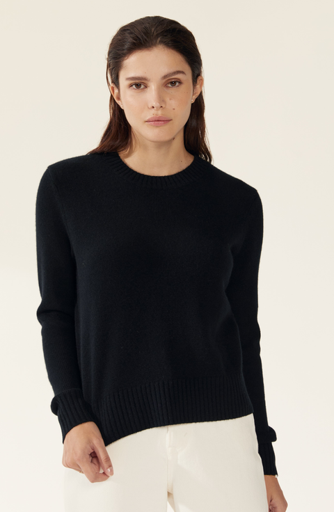 Mila Cashmere Boxy Crop Sweater
