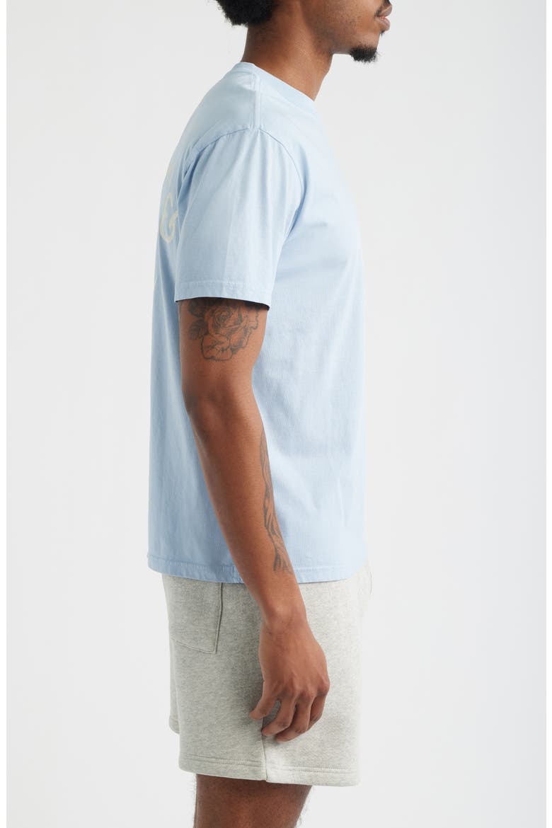 Scribble Cotton Graphic T-Shirt, Alternate, color, BABY BLUE