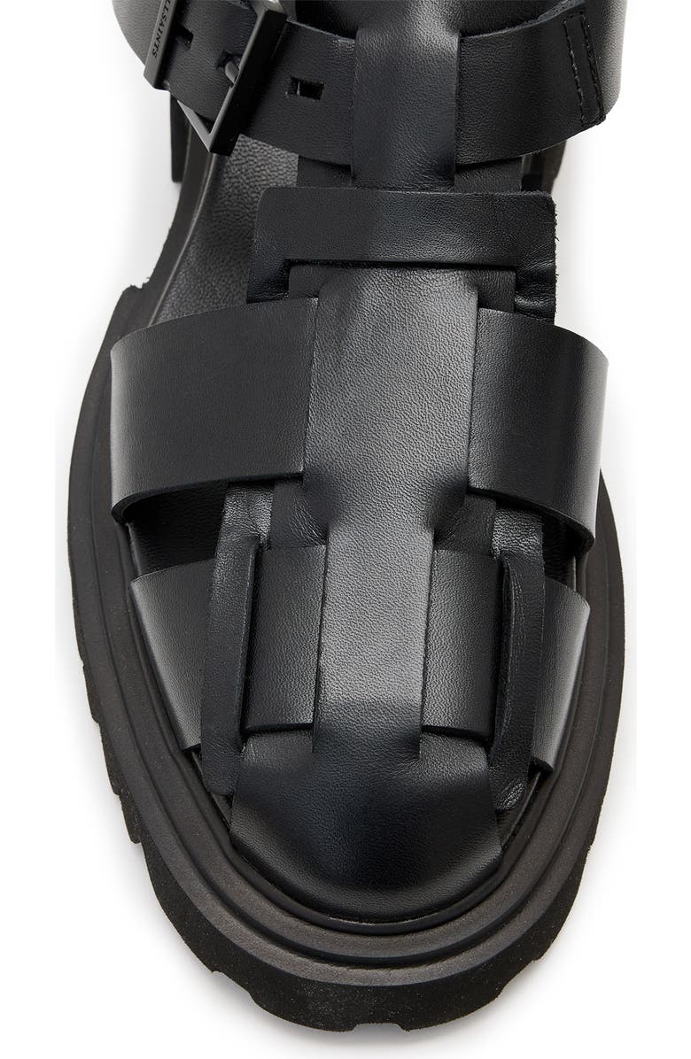 AllSaints Tess Lug Sole Fisherman Sandal, Alternate, color,