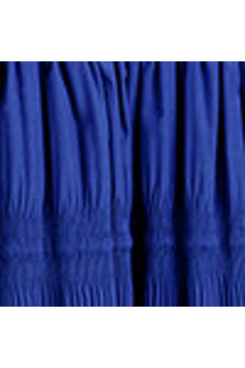 Tiered Gathered Midi Dress, Alternate, color, BLUE