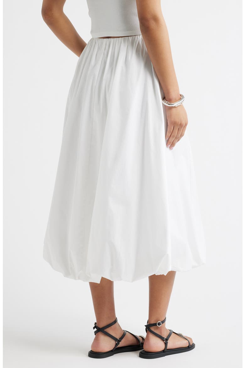 Bubble Midi Skirt, Alternate, color, WHITE