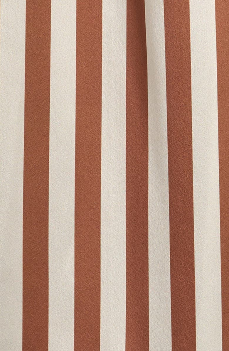 Good Luck Girl Kids
 Stripe Satin Tie Front Top, Alternate, color, Caramel