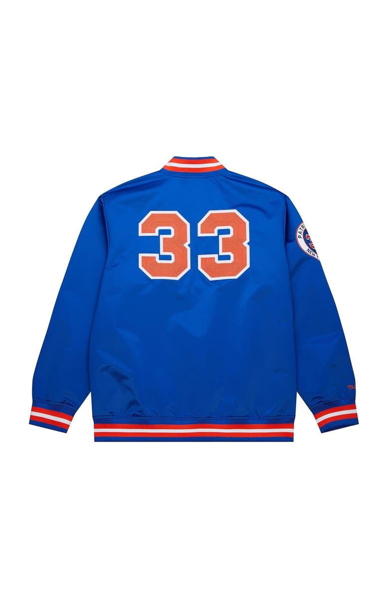 Mitchell & Ness Men's Mitchell & Ness Patrick Ewing Royal New York Knicks NBA Legends Full-Snap Satin Jacket, Alternate, color, Royal
