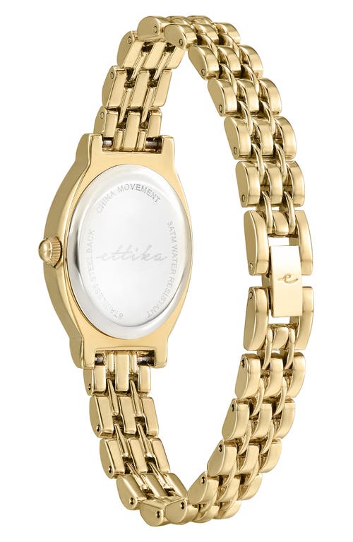 Ettika Classic Oval Dial Two-tone Bracelet Watch In Gold
