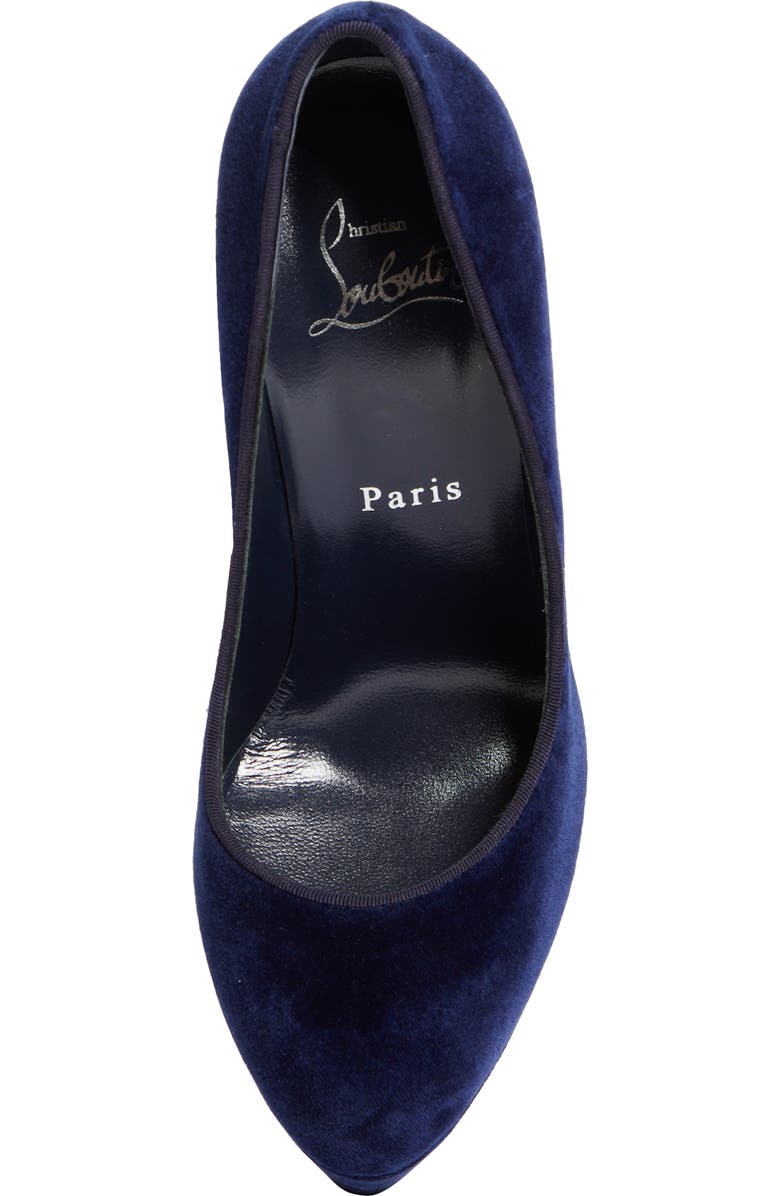 Christian Louboutin Dolly Alta Velvet Platform Pump, Alternate, color,