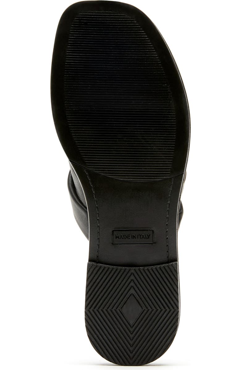 La Canadienne Fox Slide Sandal, Alternate, color, Black Leather