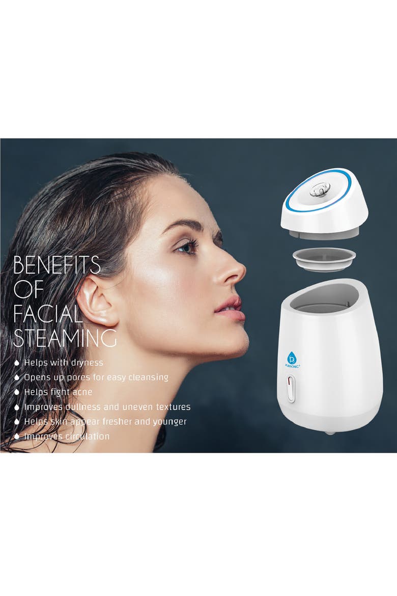 Facial Steamer Hot Mist Moisturizing Spa, Alternate, color, White