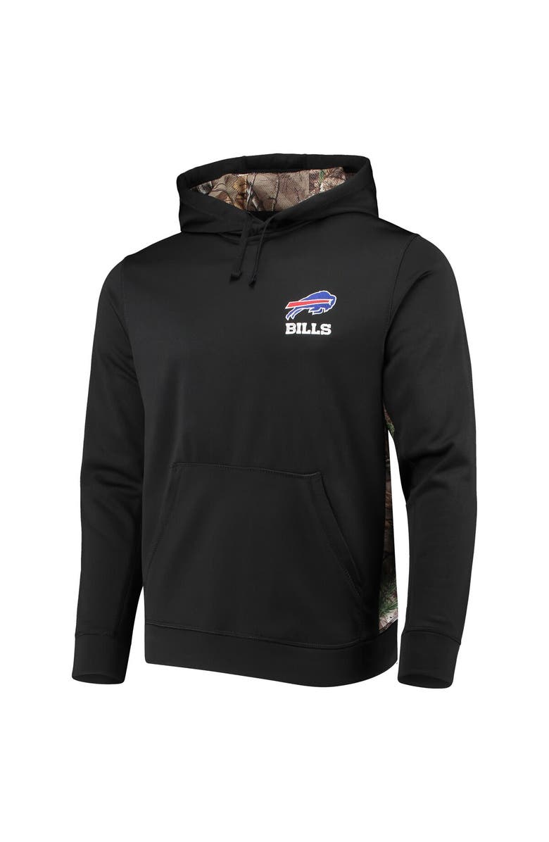 DUNBROOKE Men's Dunbrooke Black/Realtree Camo Buffalo Bills Logo Ranger Pullover Hoodie, Alternate, color, Black