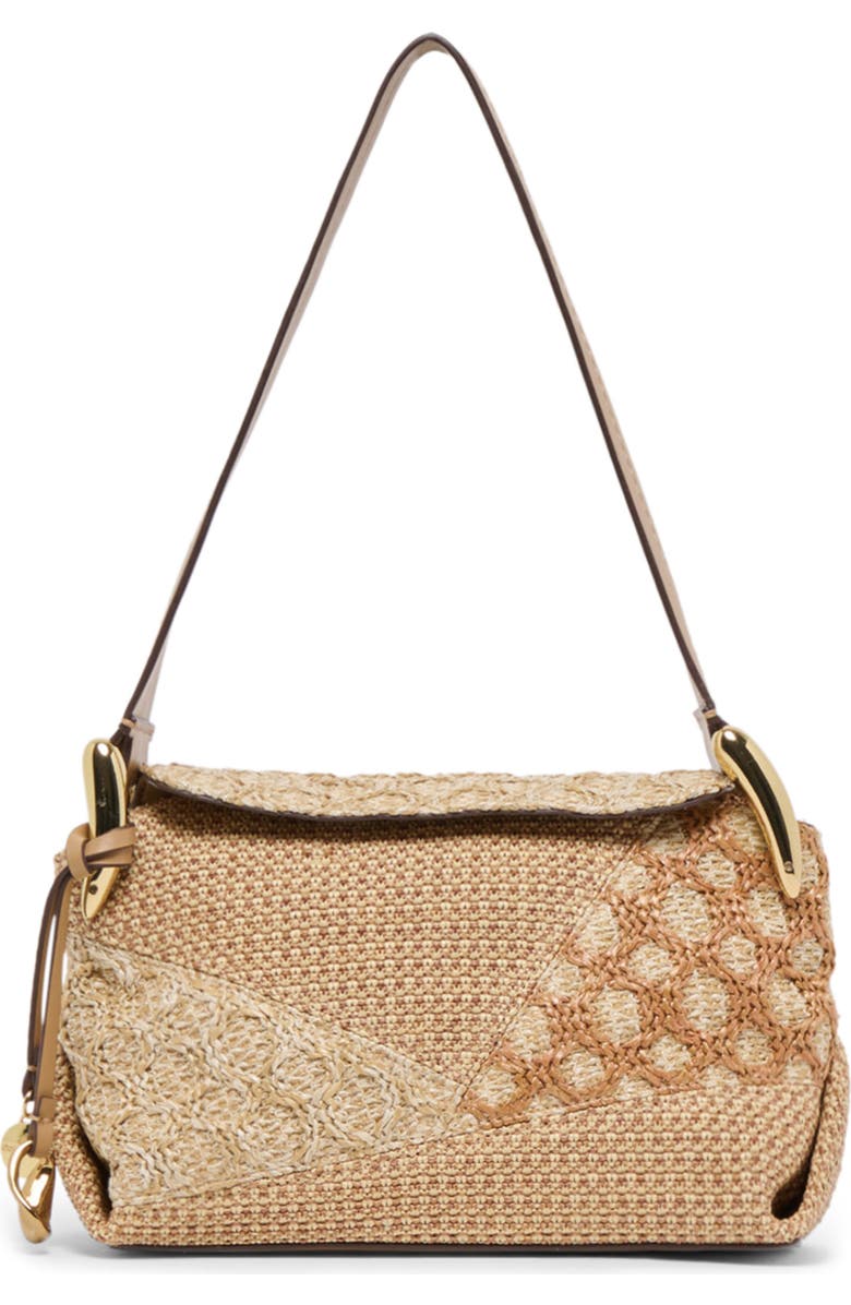 Dolce Vita Matilda Patchwork Raffia Shoulder Bag, Main, color,