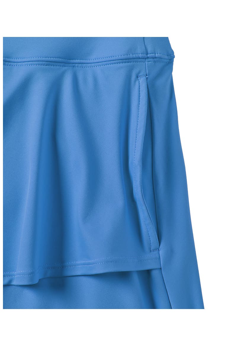 High Waisted Tulip Hem Swim Skort, Alternate, color, Lake Blue
