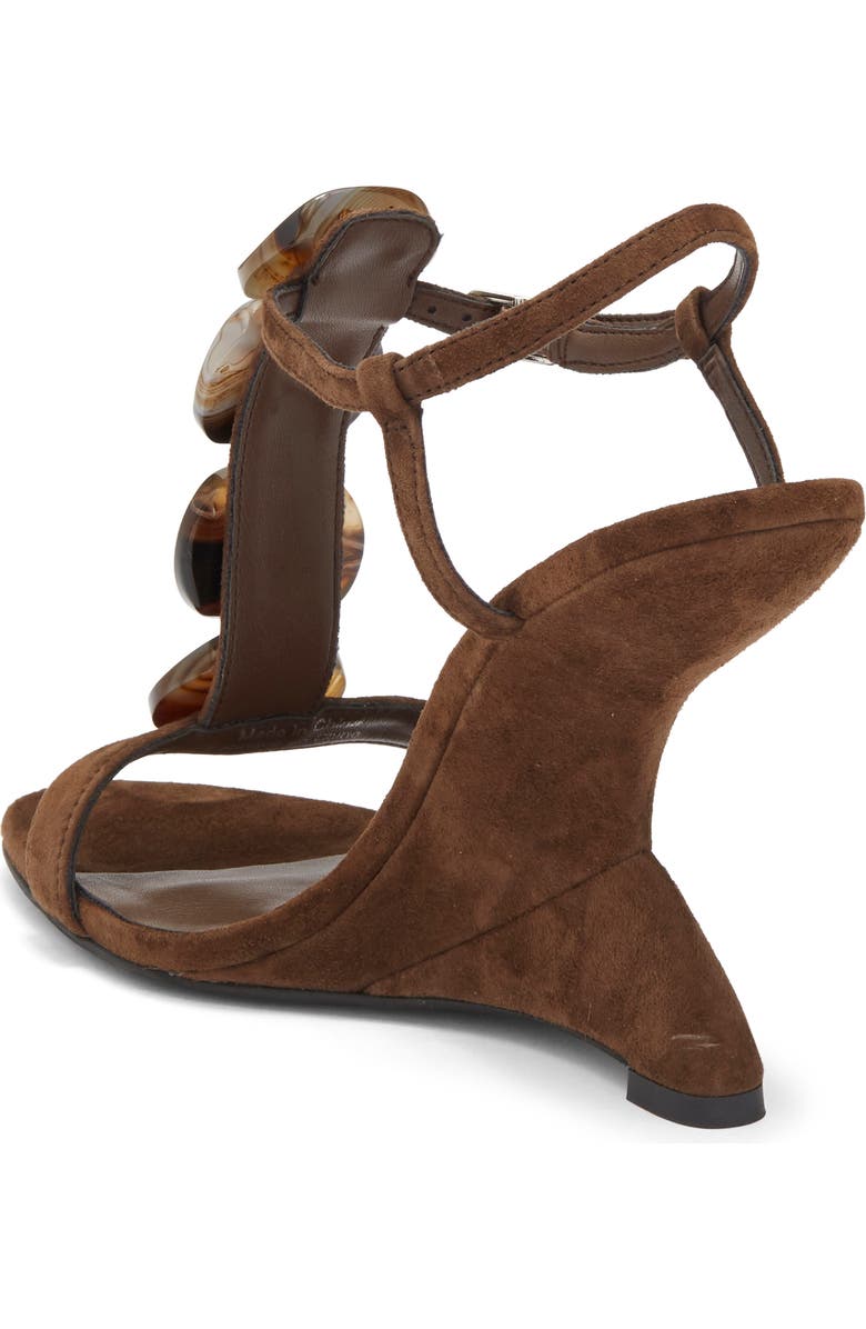 Jeffrey Campbell Palma T-Strap Wedge Sandal, Alternate, color, Brown Combo