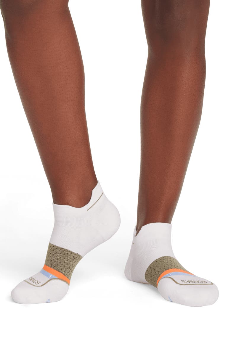 Bombas Stripe Running Ankle Socks, Alternate, color, 