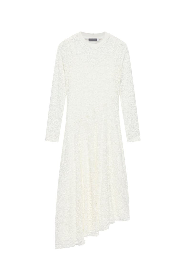 Lace Full Asymmetric Midi Dress, Alternate, color, Ivory