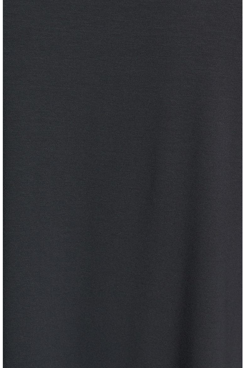 Ballet Neck Jersey Top, Alternate, color, CHARCOAL