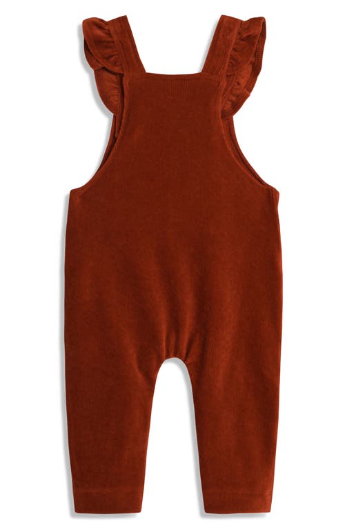 JOJO MAMAN BÉBÉ JOJO MAMAN BEBE PRINT LONG SLEEVE TOP & HEDGEHOG APPLIQUÉ CORDUROY OVERALLS SET