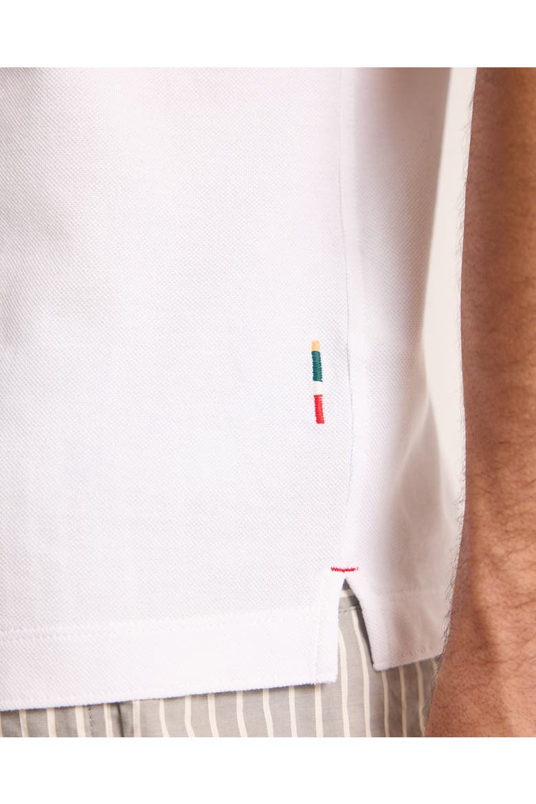 Bruno Pique Classic Fit Pique Polo, Alternate, color, White