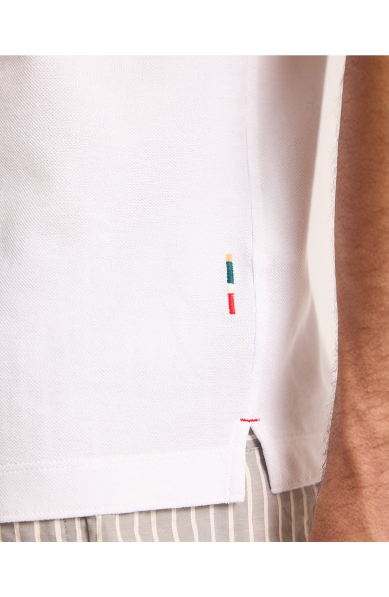 Orlebar Brown Bruno Pique Classic Fit Pique Polo, Alternate, color, White