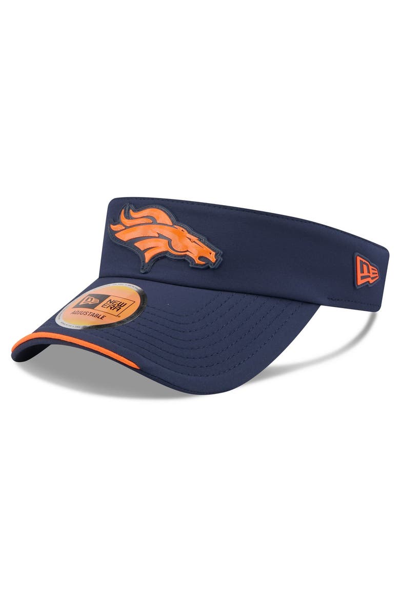 Men's New Era Navy Denver Broncos 2026 Sideline Adjustable Visor, Alternate, color, Navy