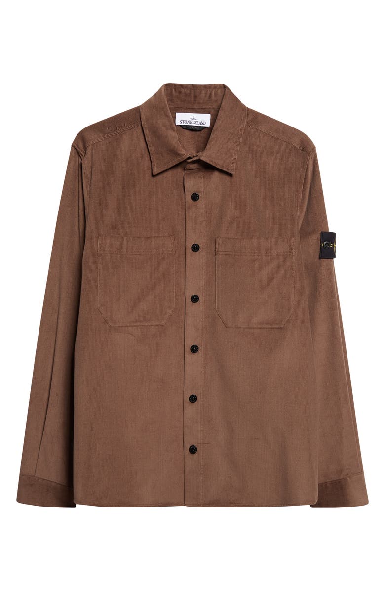 Stone Island Corduroy Overshirt, Main, color, Umber
