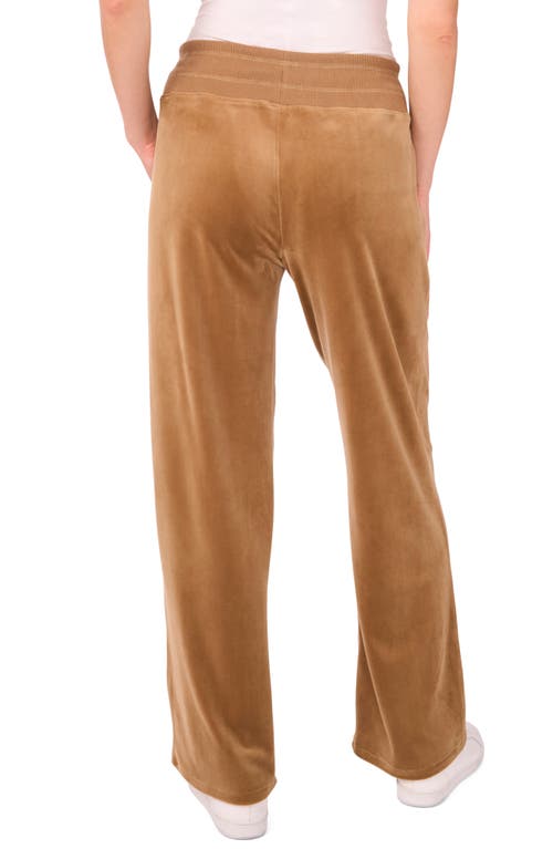 Vince Camuto Straight Leg Drawstring Pants In Brown