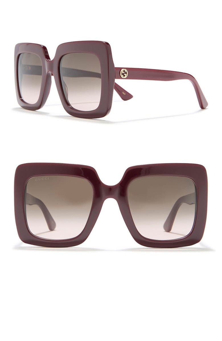 Gucci 53mm Oversized Sunglasses, Main, color,