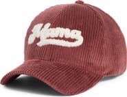 David & Young 'Mama' Chenille Patch Corduroy Baseball Cap