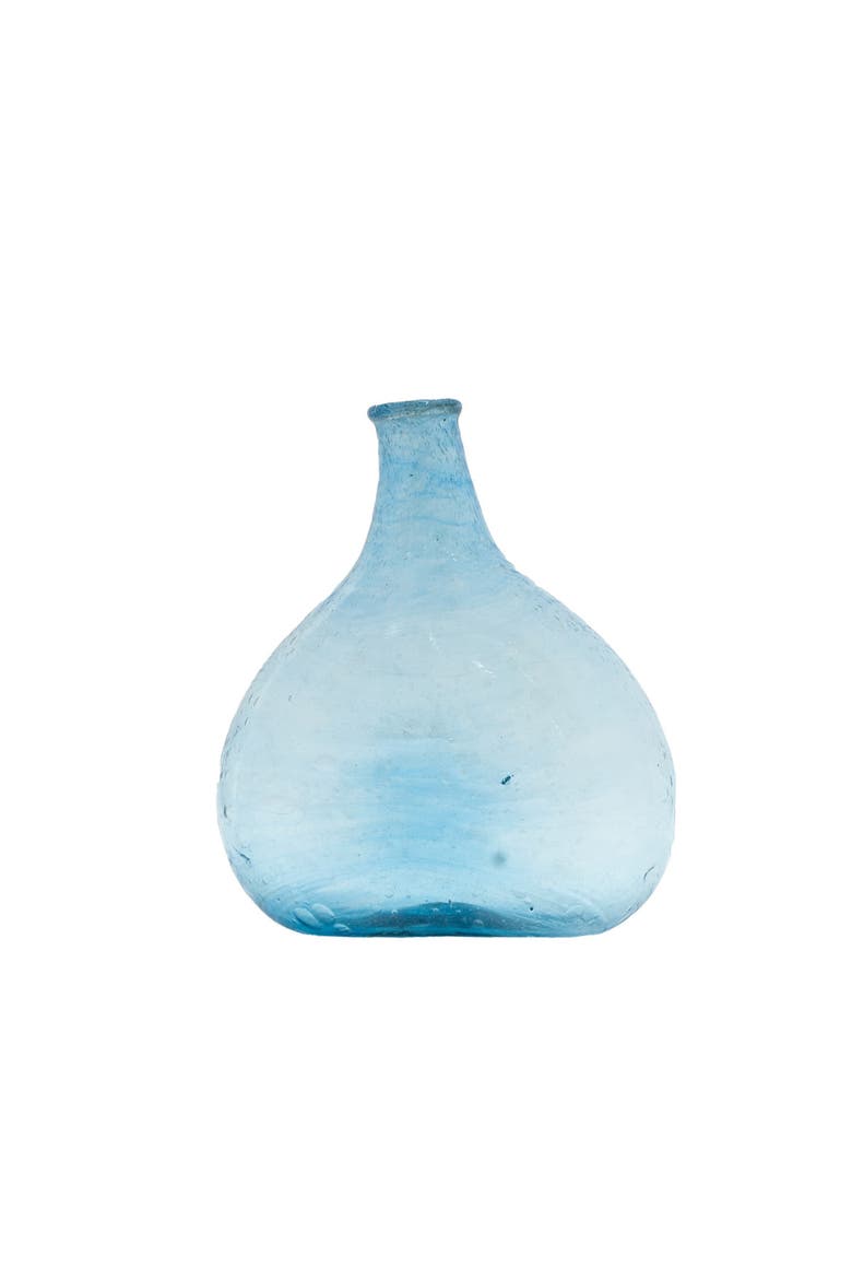 3-Piece Hand-Blown Vase, Alternate, color, Blue