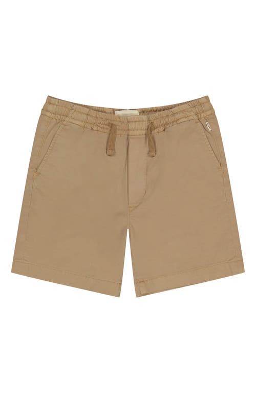 Shop Dl1961 Kids' Jackson Stretch Cotton Shorts In Sandstone