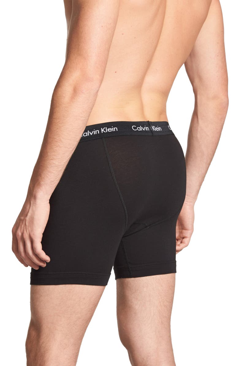 Calvin Klein 3-Pack Stretch Cotton Boxer Briefs, Alternate, color,
