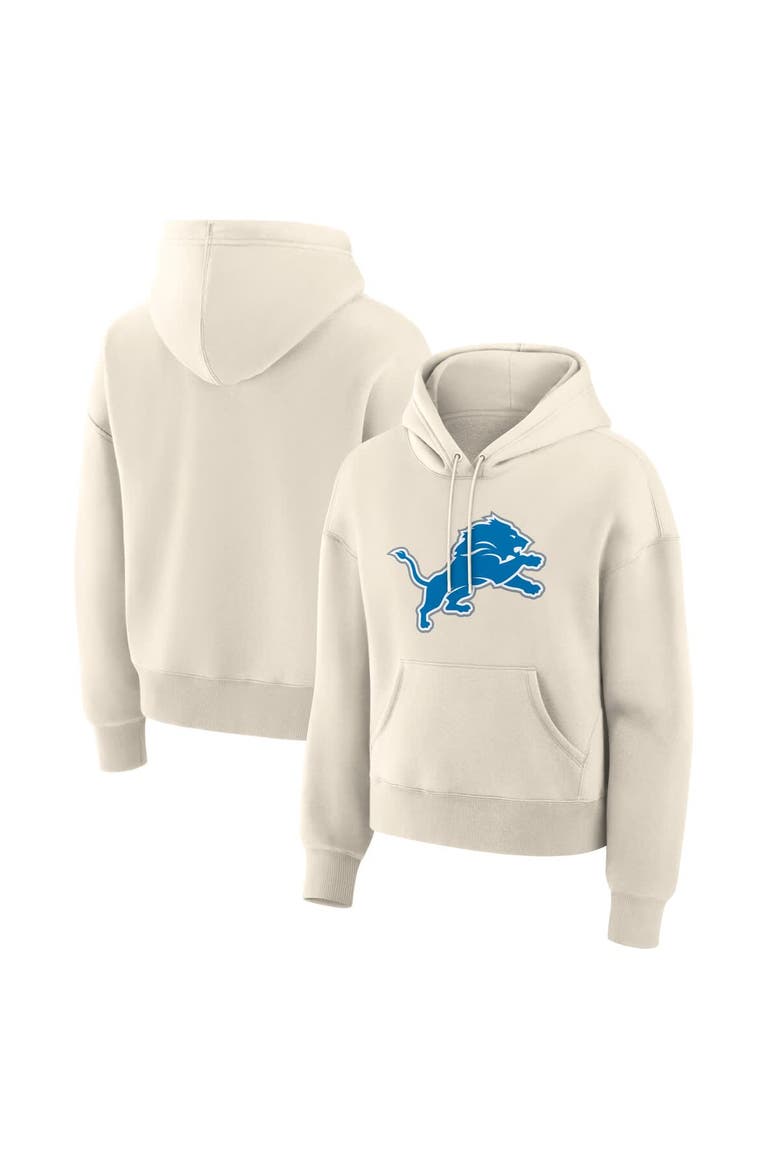 Women's Fanatics Cream Detroit Lions Dove Legacy Pullover Hoodie, Alternate, color, Cream