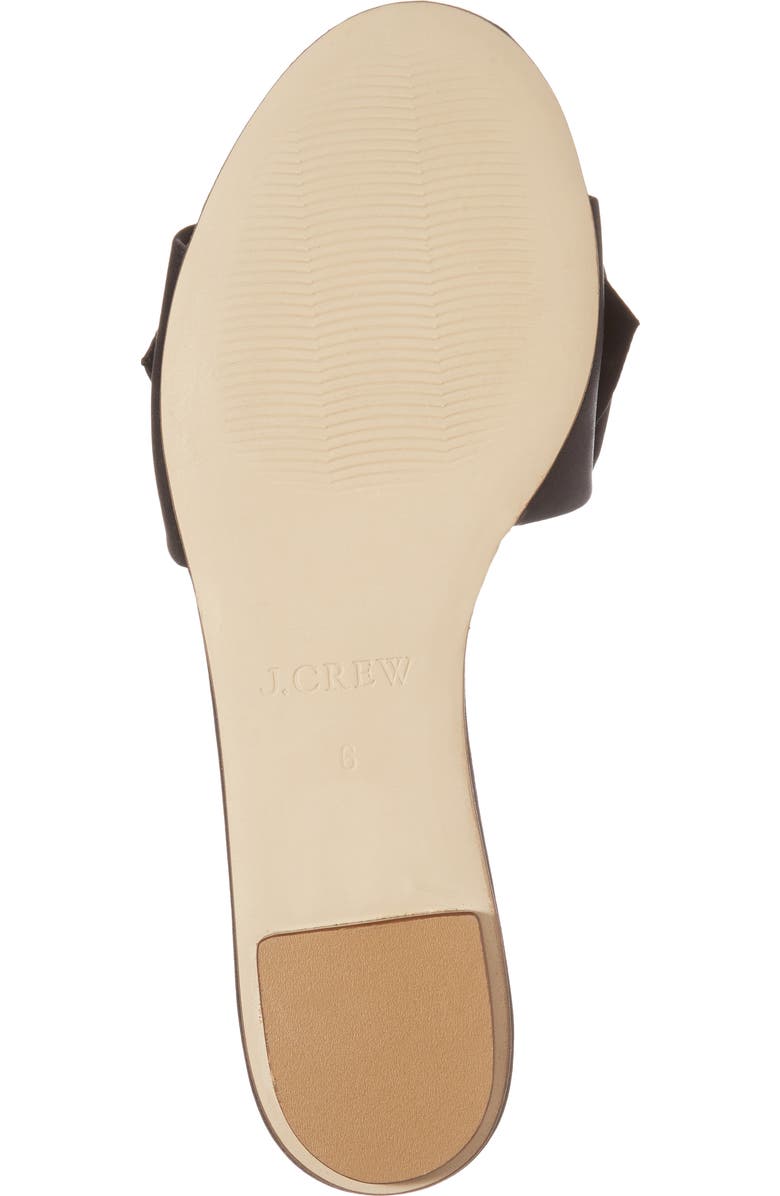 J.Crew Knotted Satin Bow Slide, Alternate, color,