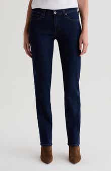 AG Sandra Low Rise Slim Straight Leg Jeans