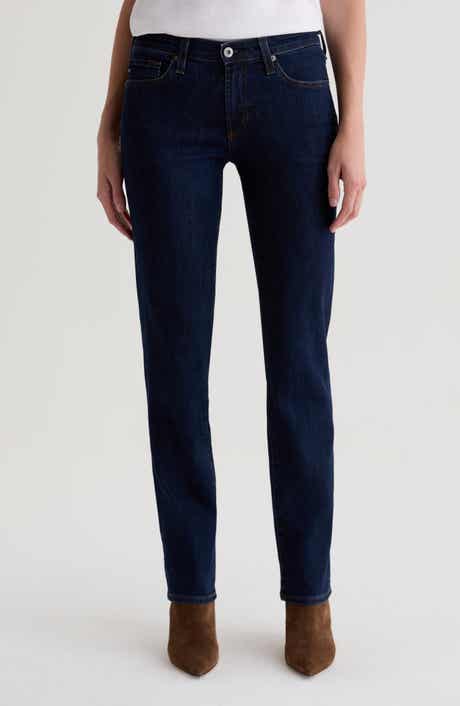 AG Sandra Low Rise Slim Straight Leg Jeans