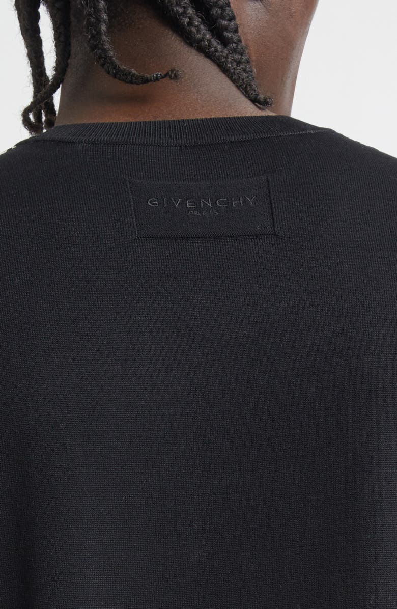 Givenchy Rose Print, Alternate, color, Black/ Ivory