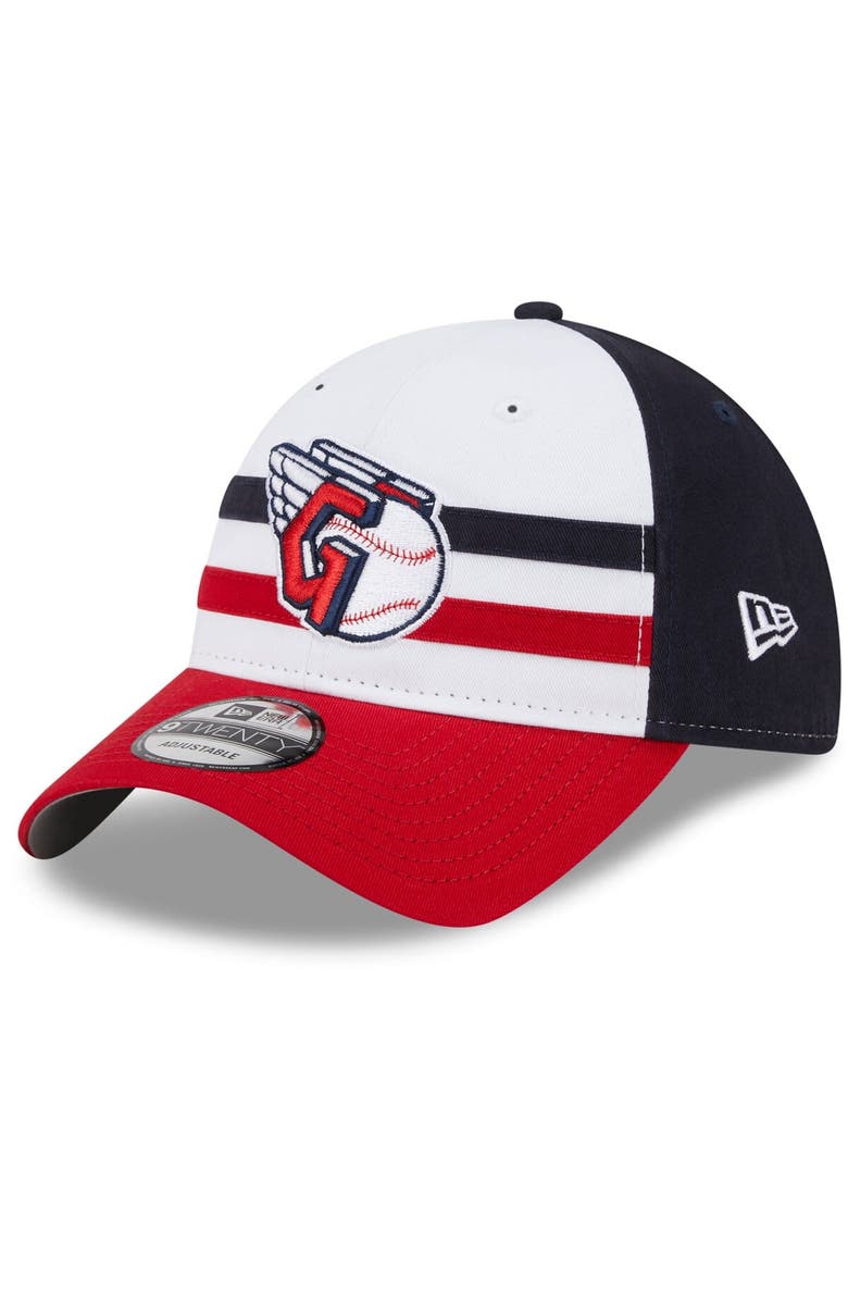 New Era Men's New Era  White Cleveland Guardians 2024 Batting Practice 9TWENTY Adjustable Hat, Main, color, 