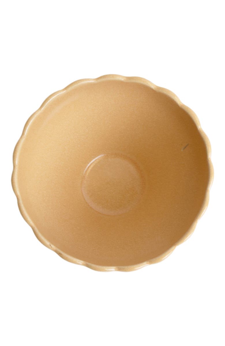 LEMIEUX ET CIE Dhalia Stoneware 4-Piece Bowl Set, Alternate, color, Camel