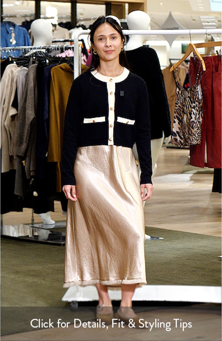 Catherine Contrast Trim Cardigan, sales video thumbnail