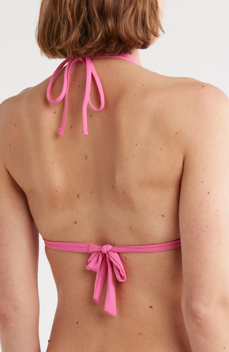 Roxy Beach Classic Triangle Bikini Top, Alternate, color, Shocking Pink