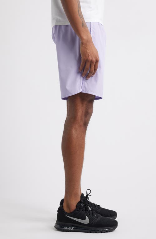 Nike Dri-fit Challenger Athletic Shorts In Purple