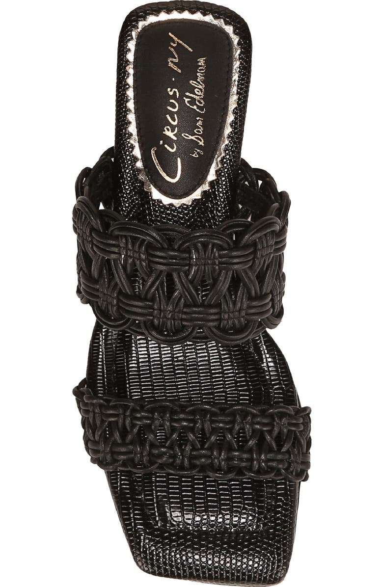 Circus NY by Sam Edelman Clover Woven Strap Sandal, Alternate, color, Black