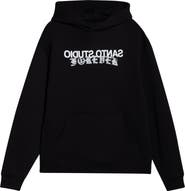 SANTO STUDIO Forever Logo Cotton Fleece Hoodie