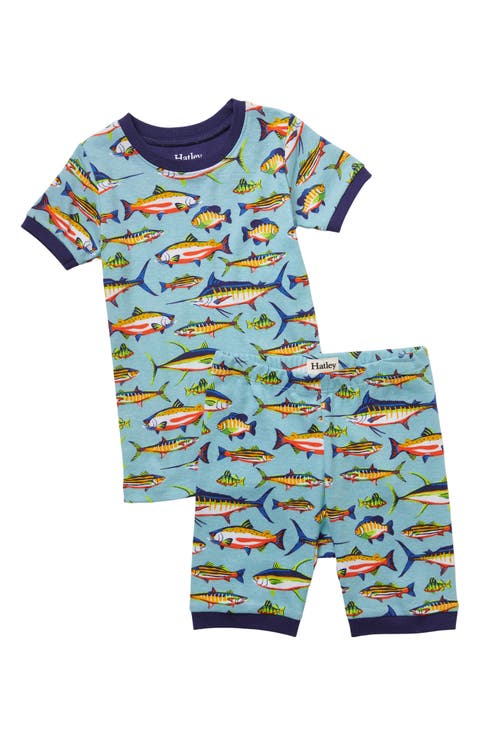 Kids' Lots Of Fish Fitted Two-Piece Cotton Pajamas (Toddler & Little Kid)
