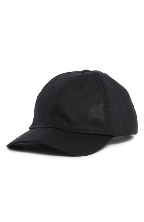 Linen & Cotton Blend Baseball Cap
