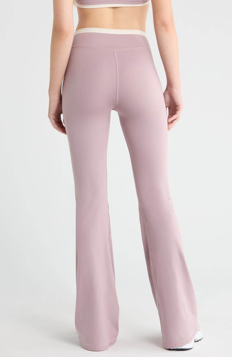 PacSun Contrast Crossover Flare Leggings, Alternate, color, Quail