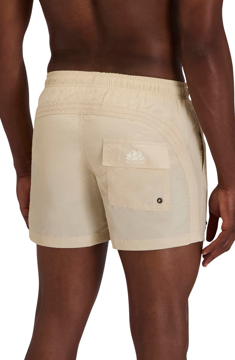 Sundek Solid Swim Trunks, Alternate, color, Safari