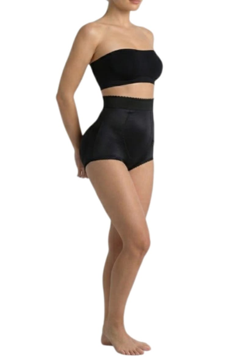 High Waist Padded Panty with Removable Pads, Main, color, Black