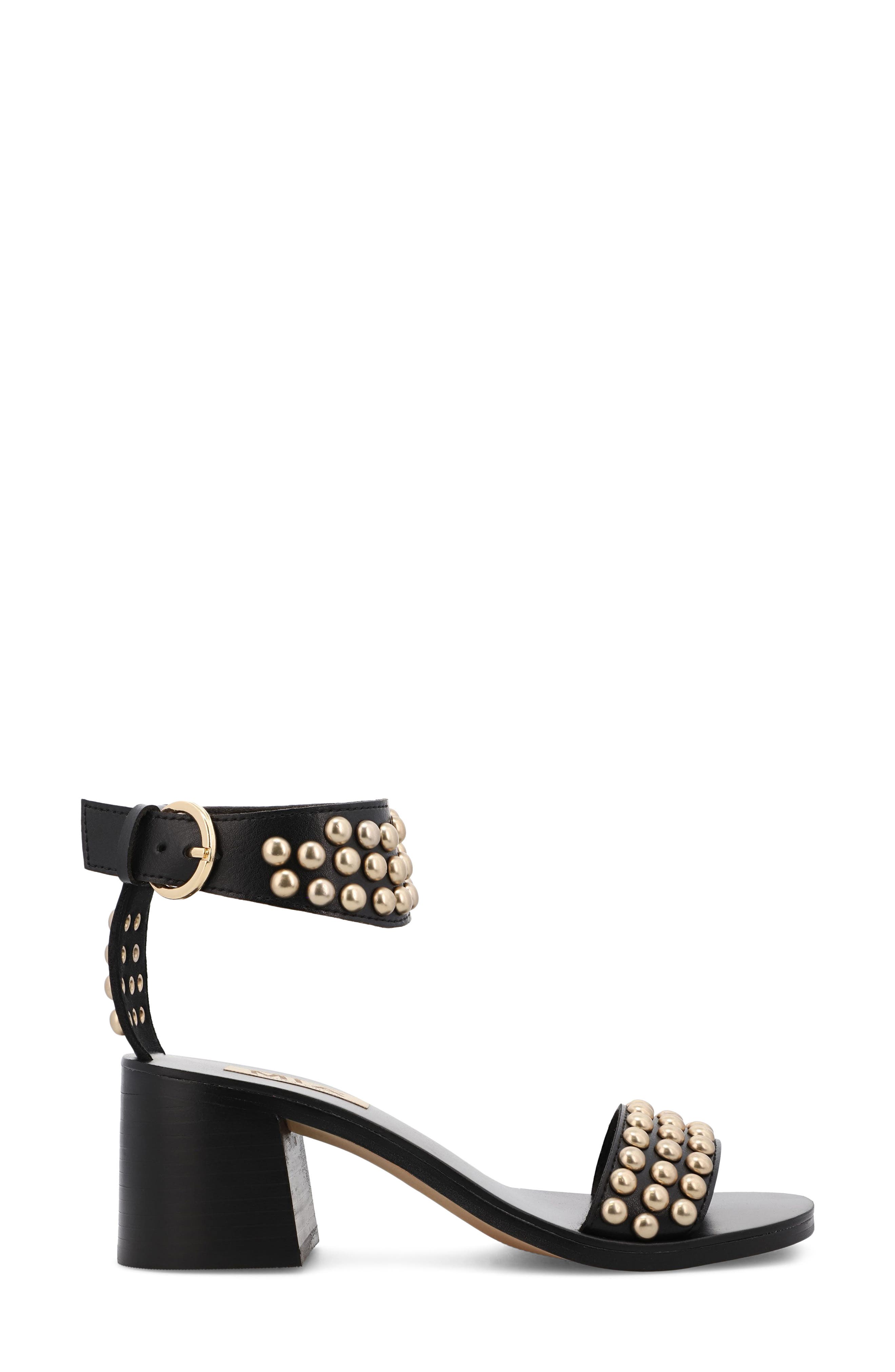 MIA Narelle Ankle Strap Sandal, Alternate, color, Black Bona