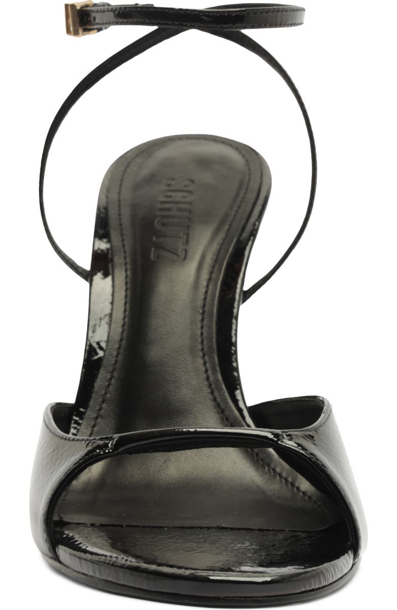 Schutz Arlette Ankle Strap Sandal, Alternate, color, Black