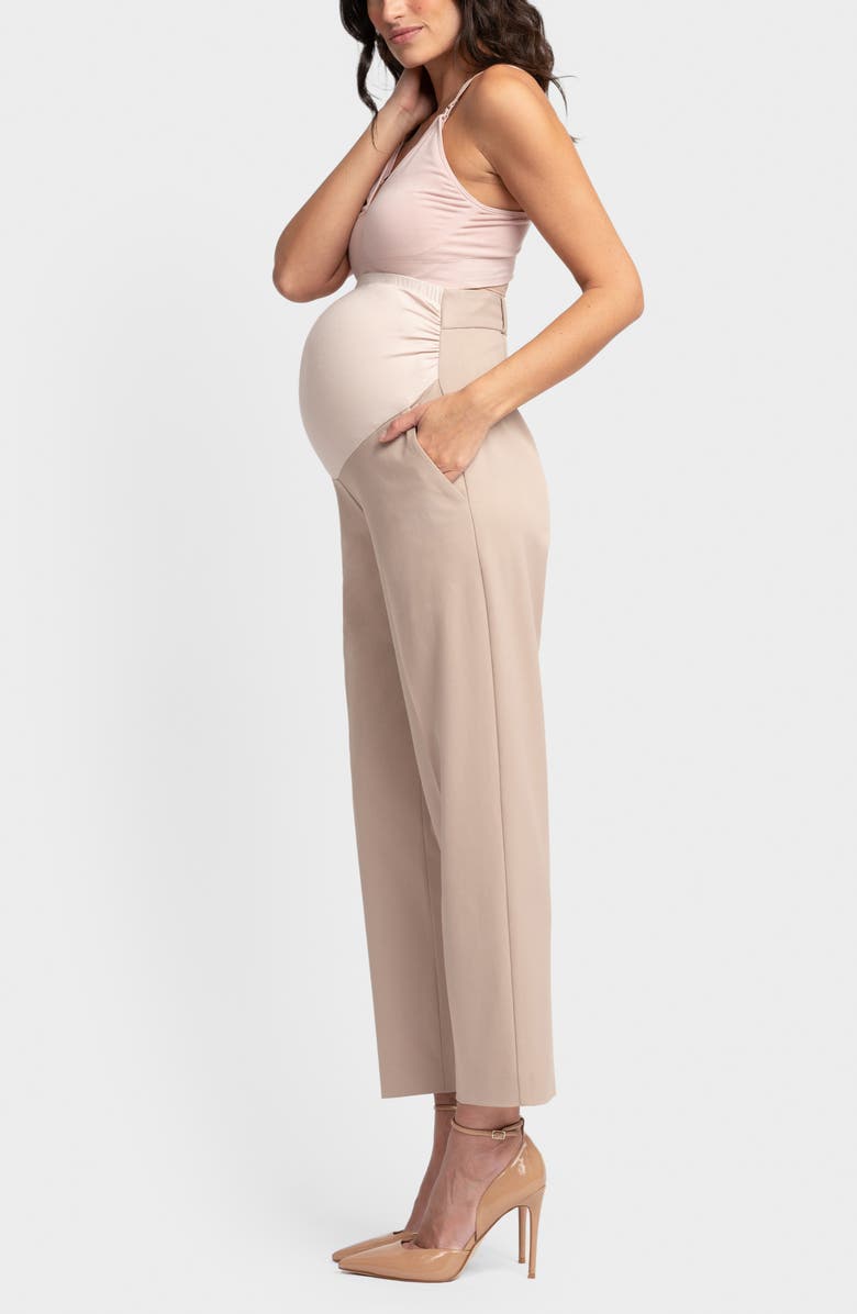 Seraphine Tapered Over the Bump Maternity Pants, Alternate, color, 